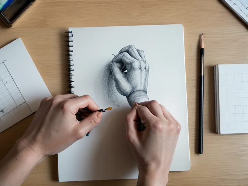 Dibujo técnico de mobiliario a escala sobre papel milimetrado