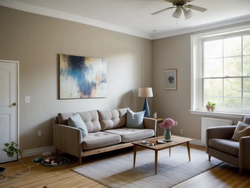 Sillón moderno de líneas bajas en una sala pequeña, ejemplo de muebles que ahorran espacio en la decoración de interiores en México