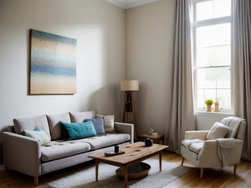 Detalle de las patas delgadas de un sillón moderno, un truco de diseño de interiores para ganar espacio visual en salas modernas